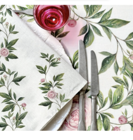 Trailing Peony Linen Napkin
