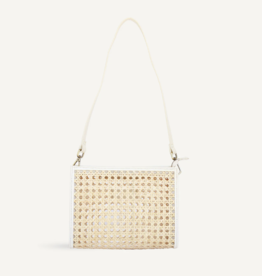Cece Rattan Bag - Cream