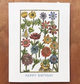 Garden Anemone Birthday Card