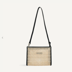 Marion Rattan Bag - Black