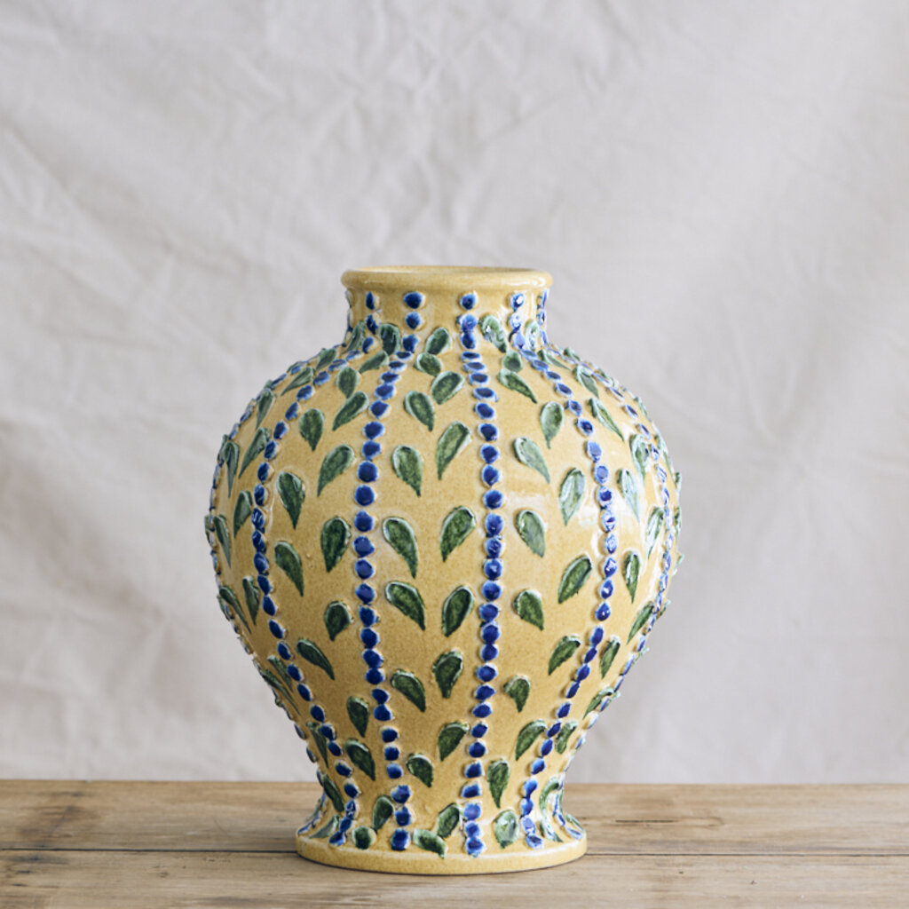 Yellow and Blue Vase
