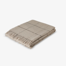 Lambswool Windowpane Throw -