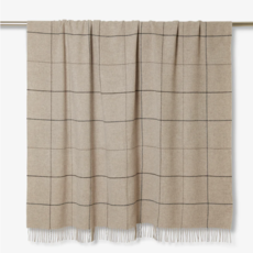 Lambswool Windowpane Throw -