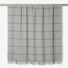 Lambswool Windowpane Throw -