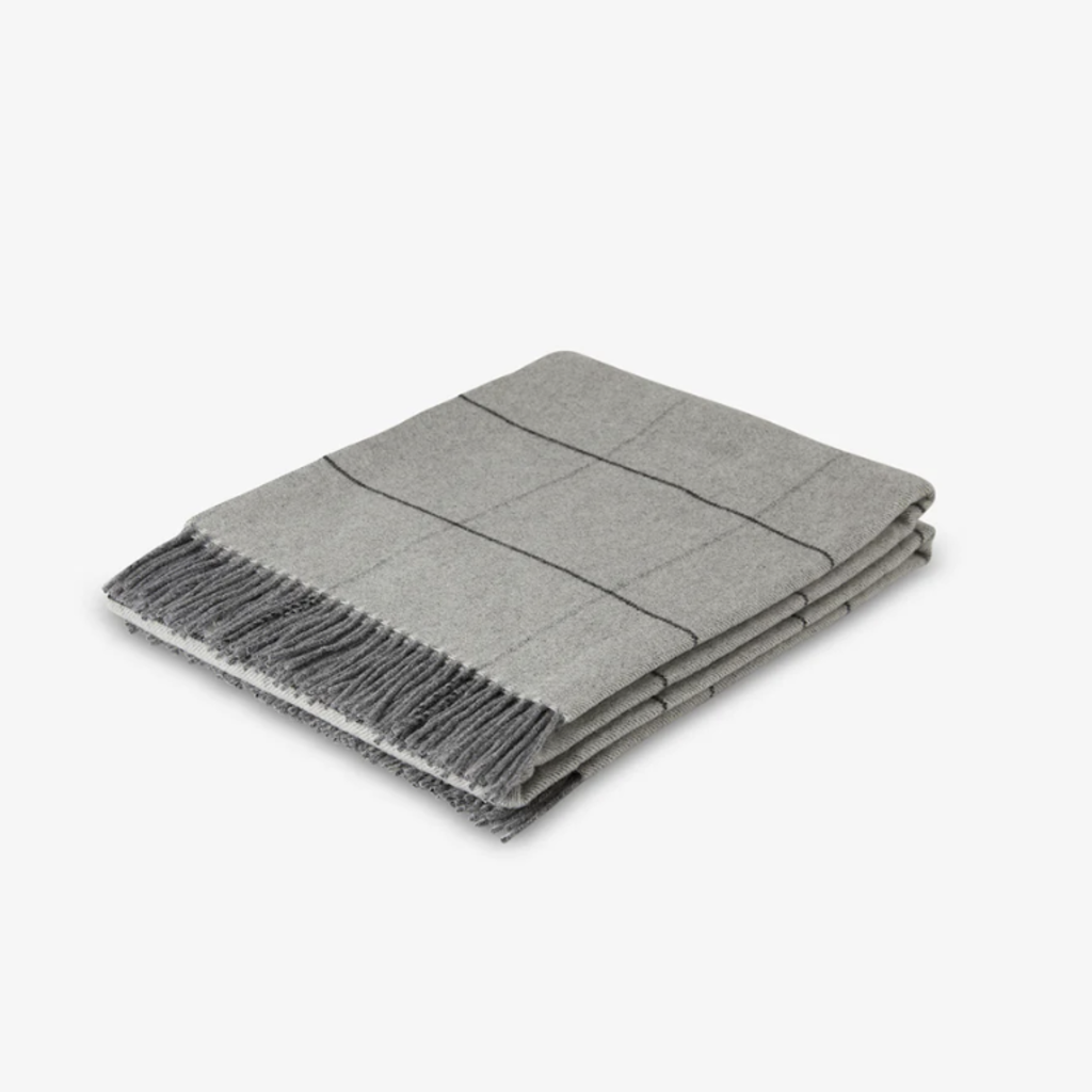 Lambswool Windowpane Throw -