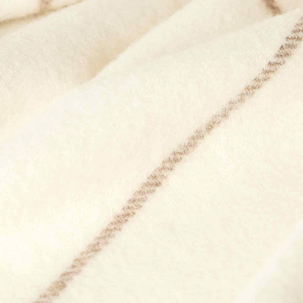 Lambswool Windowpane Throw -