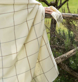 Lambswool Windowpane Throw -