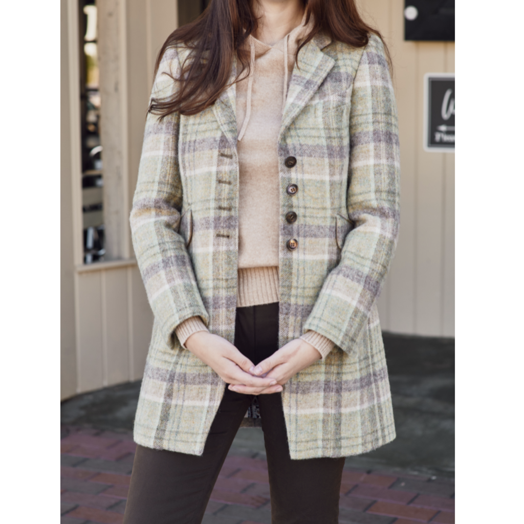 Sherwood Jacket Soft Green Virgin Wool