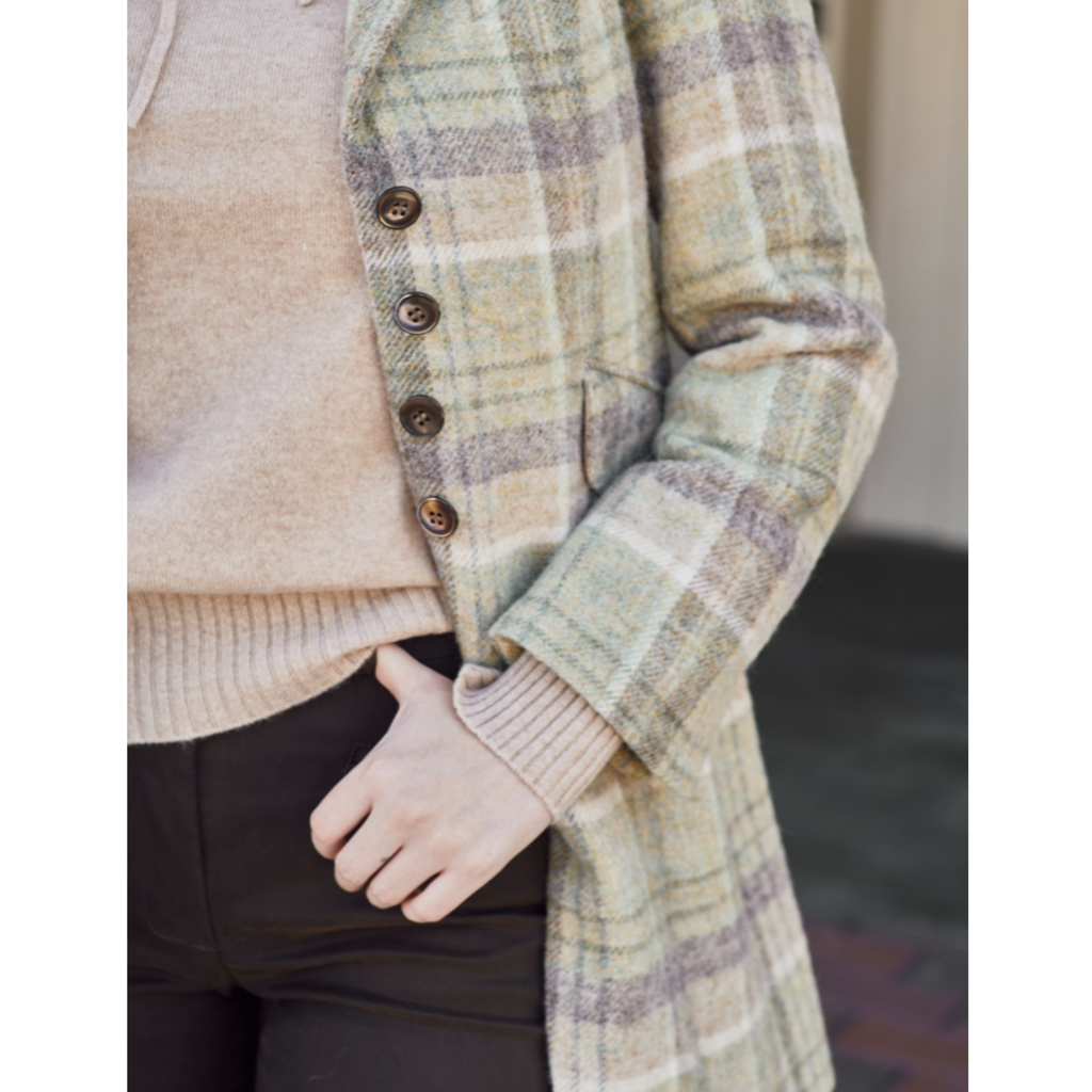 Sherwood Jacket Soft Green Virgin Wool
