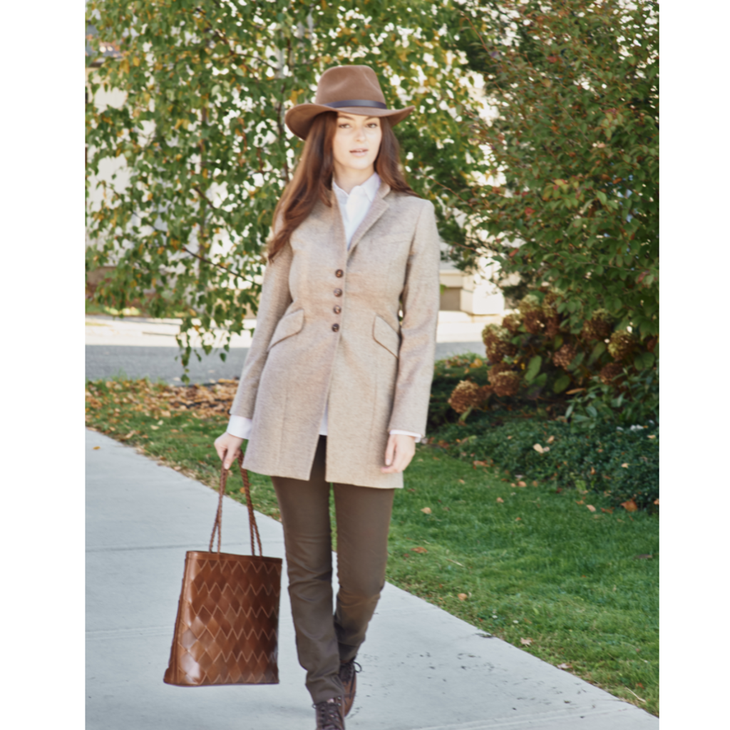 Sherwood Jacket Light Brown Herringbone