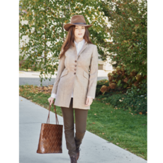 Sherwood Jacket Light Brown Herringbone