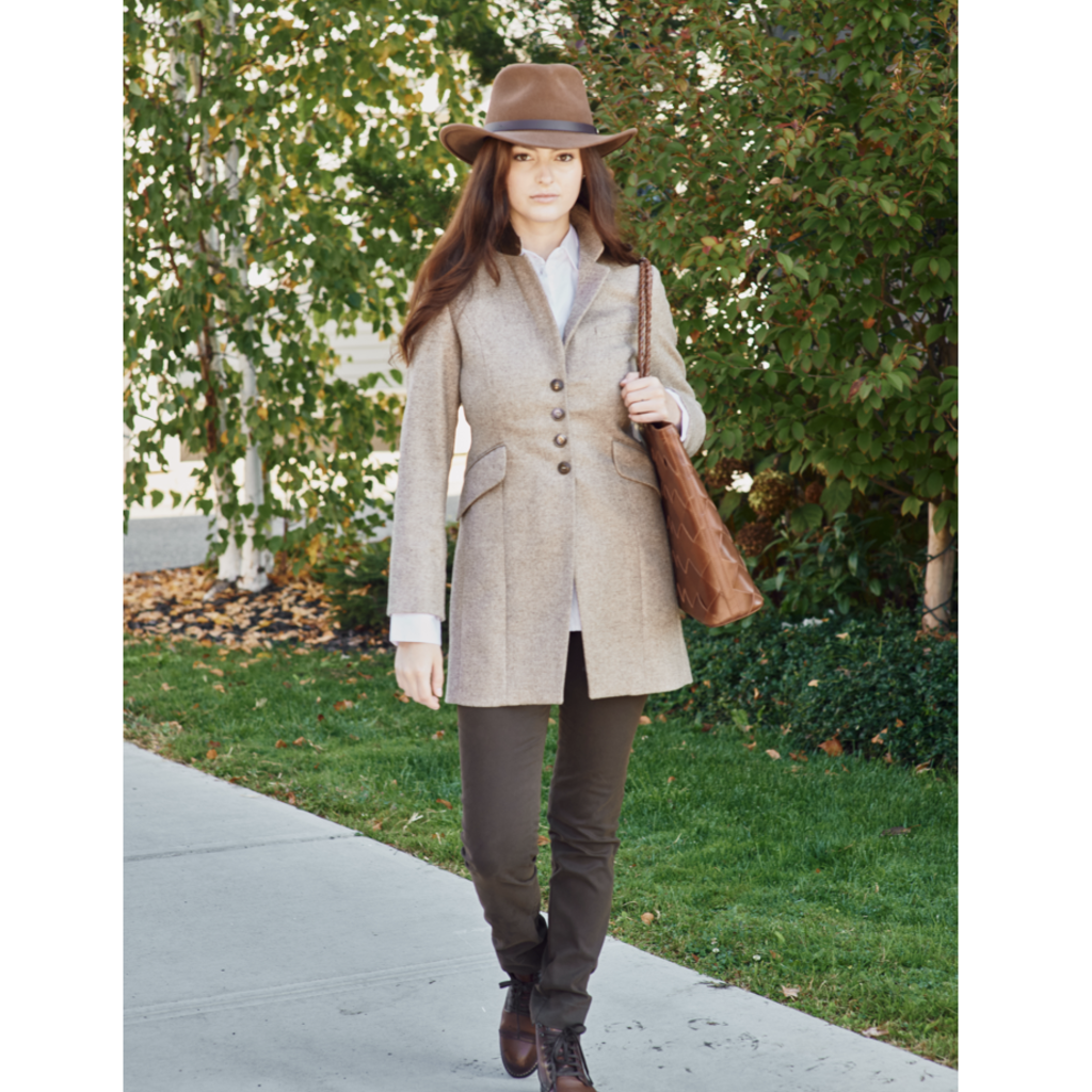 Sherwood Jacket Light Brown Herringbone