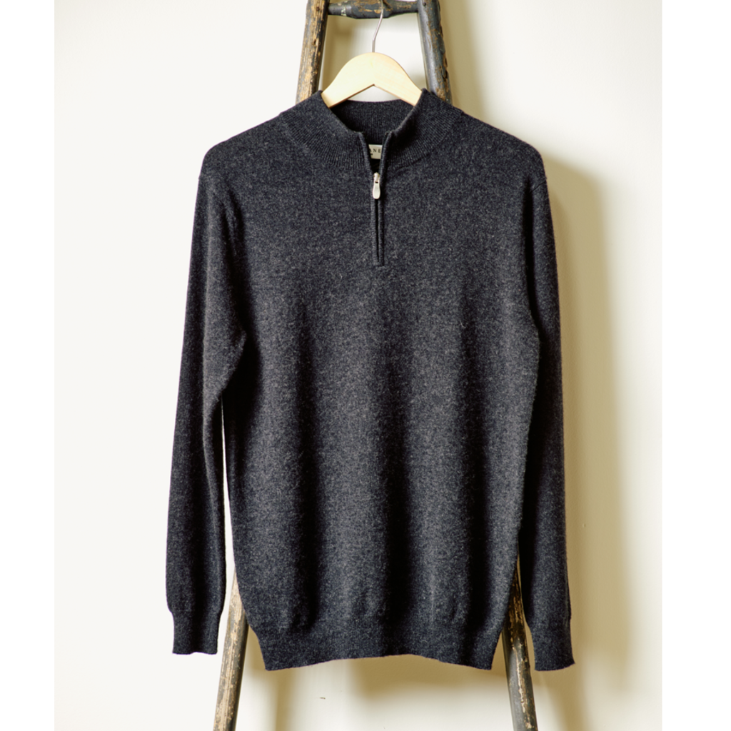Men's Cashmere Half-Zip Sweater -