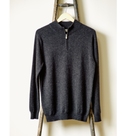 Men's Cashmere Half-Zip Sweater -