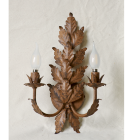 Leaves Wall Sconce - Terra Di Siena Wired