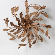 Oak Branch 3-Light Iron Fixture