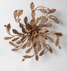 Oak Branch 3-Light Iron Fixture