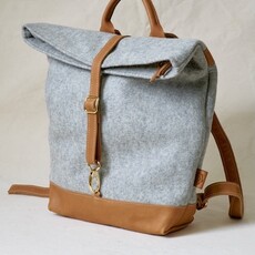 Felted Wool / Leather Backback