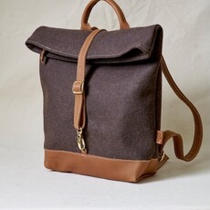 Felted Wool / Leather Backback