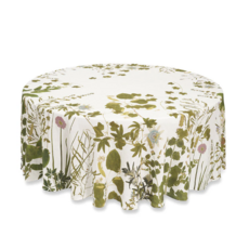 Herb Garden Linen Tablecloth -