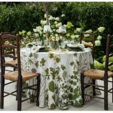 Herb Garden Linen Tablecloth -