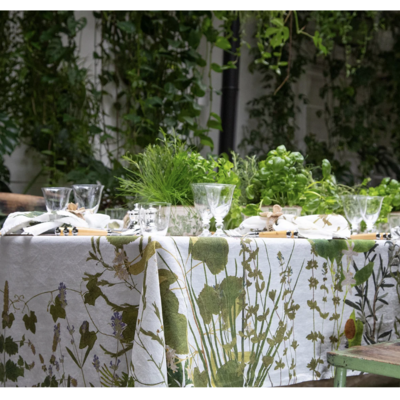 Summerill & Bishop - Herb Garden Linen Tablecloth