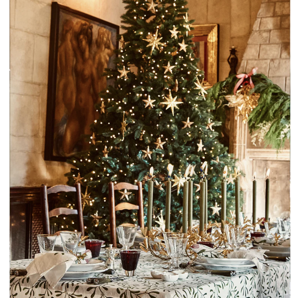 Summerill & Bishop Mistletoe Tablecloth -