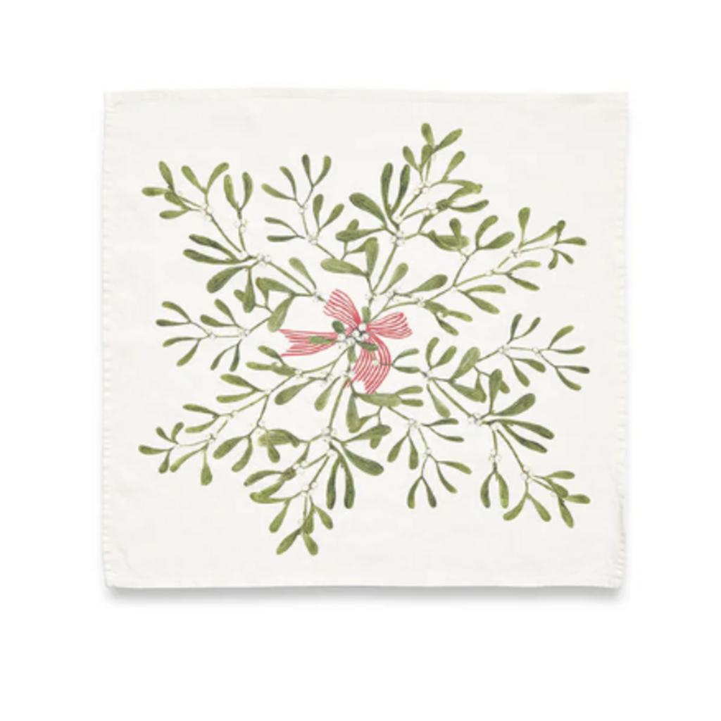 Summerill & Bishop Mistletoe Napkin