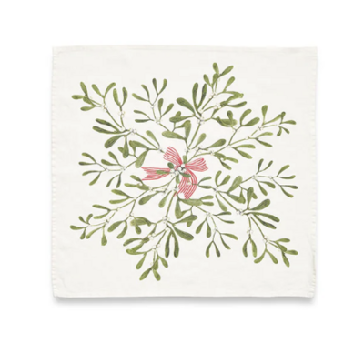 Summerill & Bishop Mistletoe Napkin
