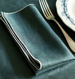 Filo Linen Napkin - Oxide/Silver