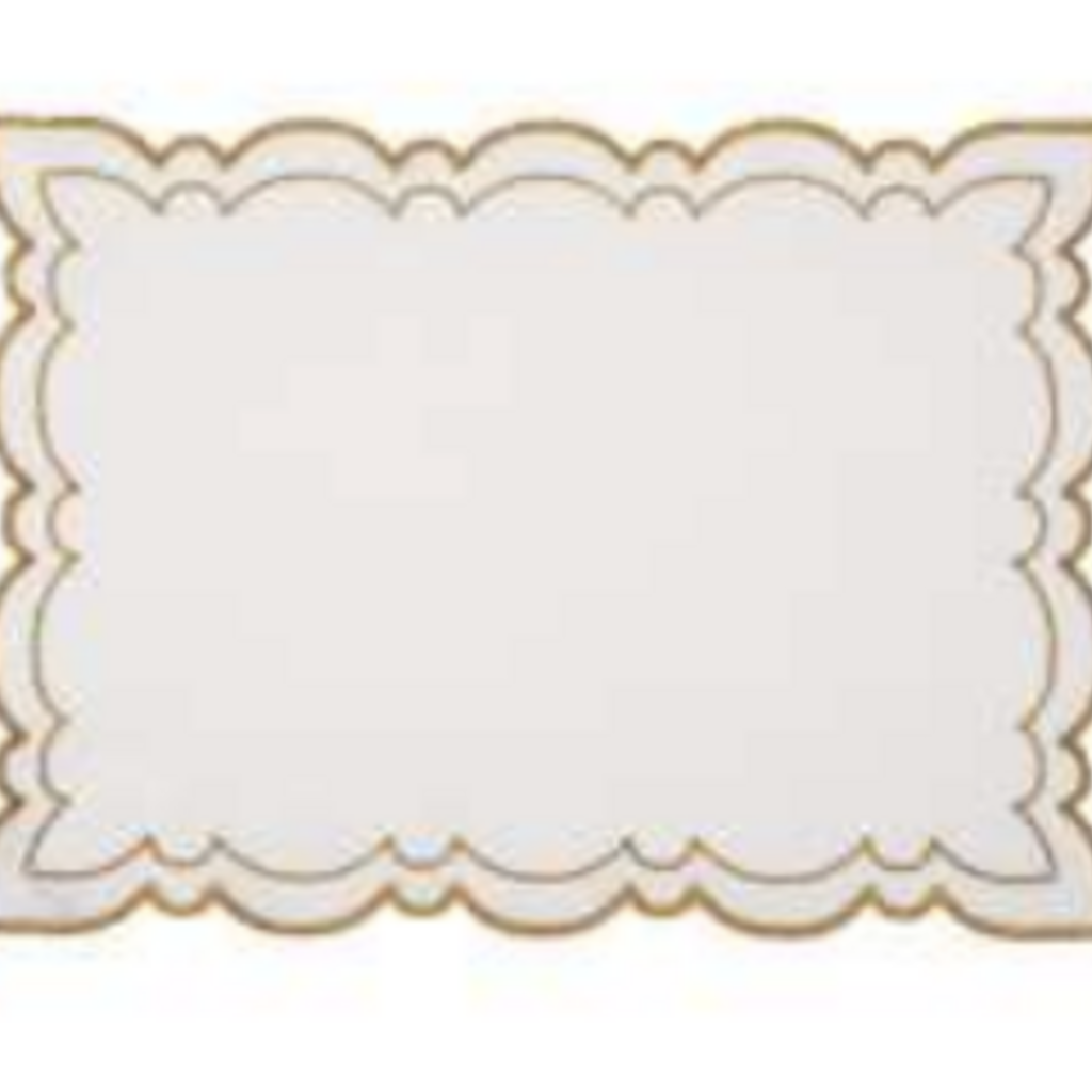 Letizia Placemat - Ivory/Gold