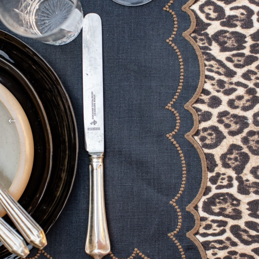 Letizia Placemat - Coal/Walnut