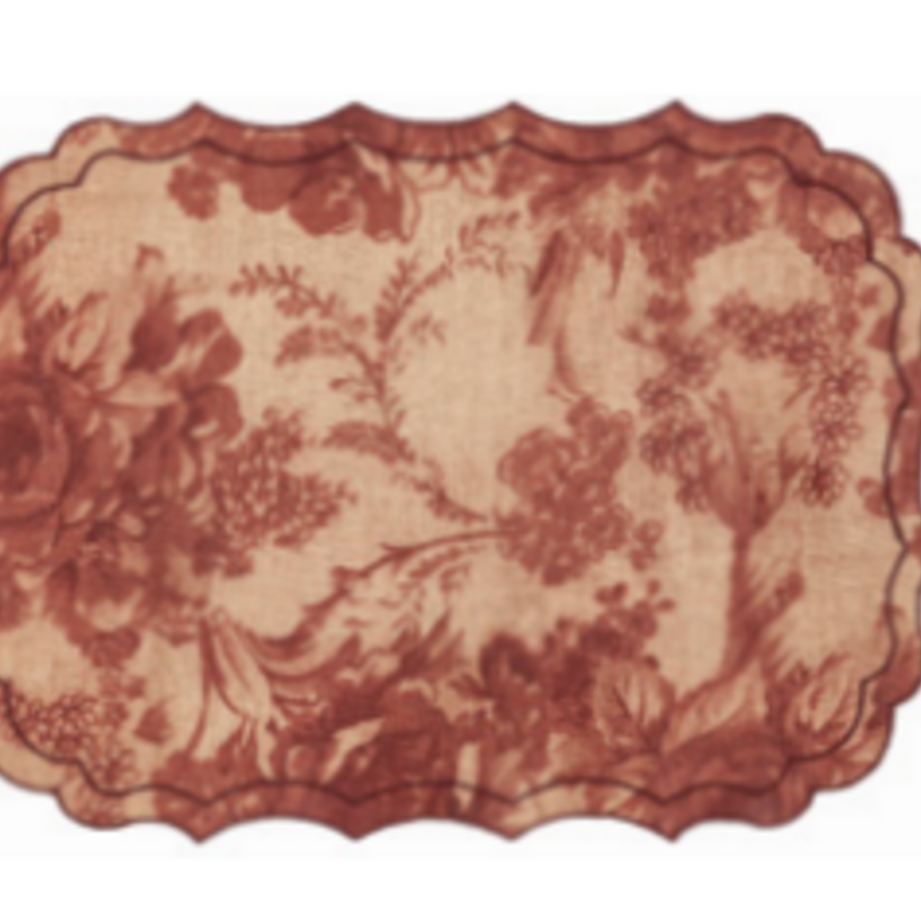 Firenze Placemat - Red Toile