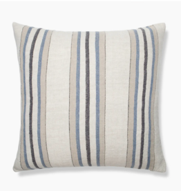 Antwerp Cushion Blue/Natural Stripe 22"SQ