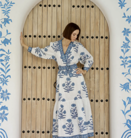 Capri Maxi Dress Indigo Flower