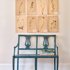 Luca Bench 39"l x 19"d x 35"h - Blue