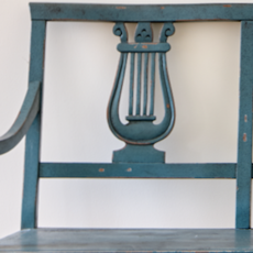 Luca Bench 39"l x 19"d x 35"h - Blue