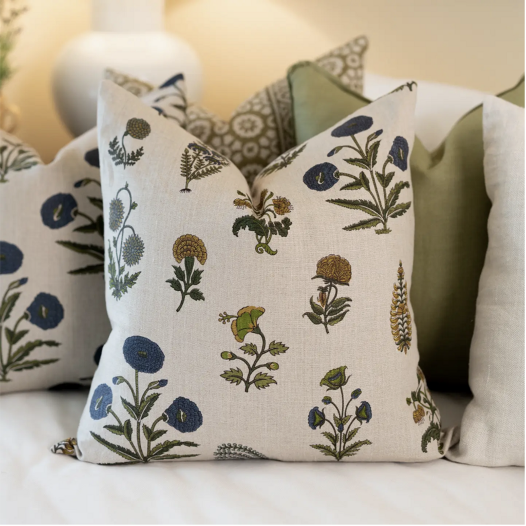 Botanical Cushion 22"SQ - 2 Colors