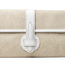 Adrian Clutch Natural Linen