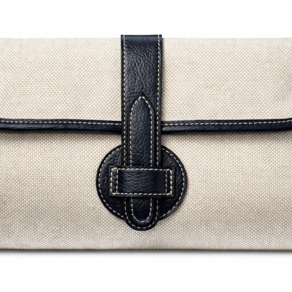 Adrian Clutch Natural Linen