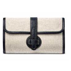 Adrian Clutch Natural Linen
