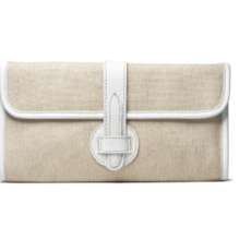 Adrian Clutch Natural Linen