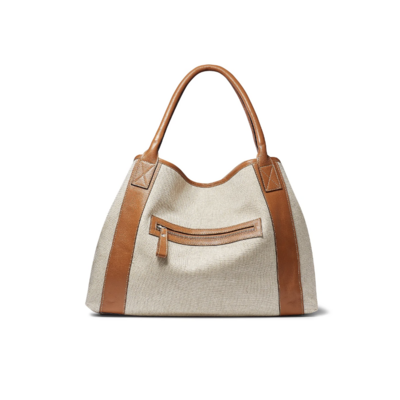Michelle Tote Natural Linen - 2 Colors