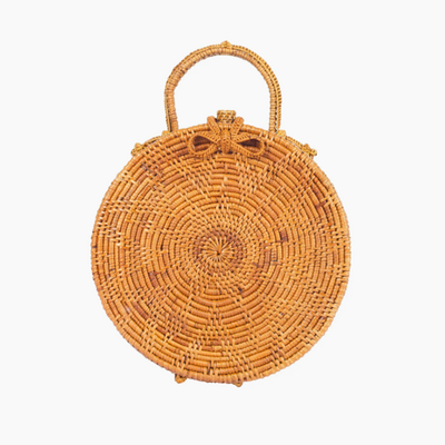 Nantucket Bag - Round Rattan Crossbody