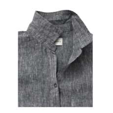 Lucy Dress - 100% Linen / Navy Melange