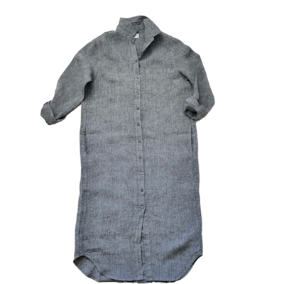 Lucy Dress - 100% Linen / Navy Melange