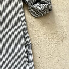 Eve Dress 100% Linen - Navy Stripe