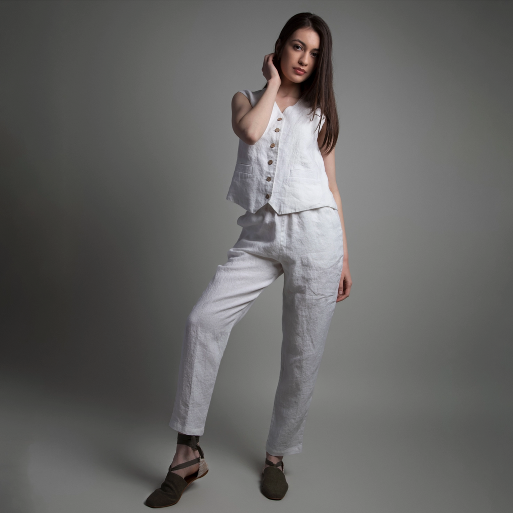 Eve Waistcoat - 100% Linen
