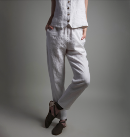 Relax Tapered Ankle Pant - 100% Linen