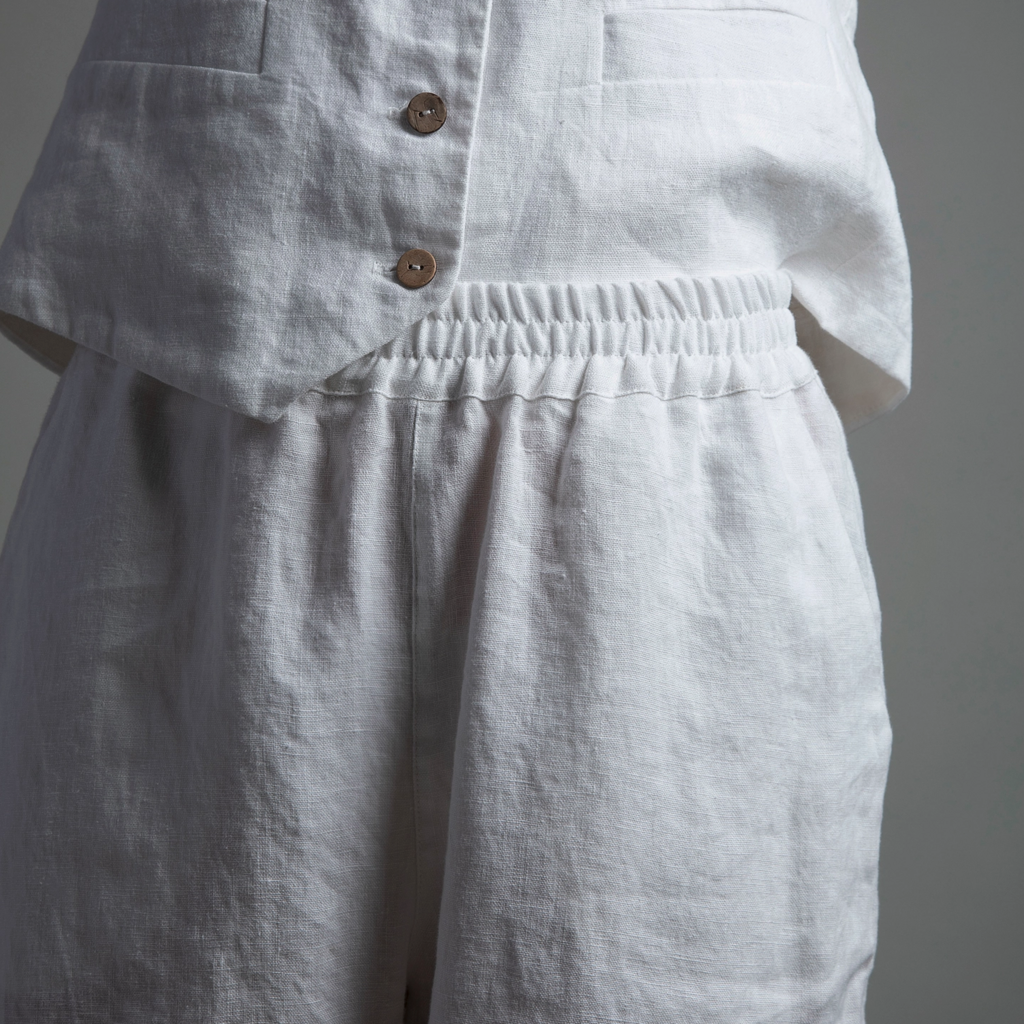 Relax Tapered Ankle Pant - 100% Linen